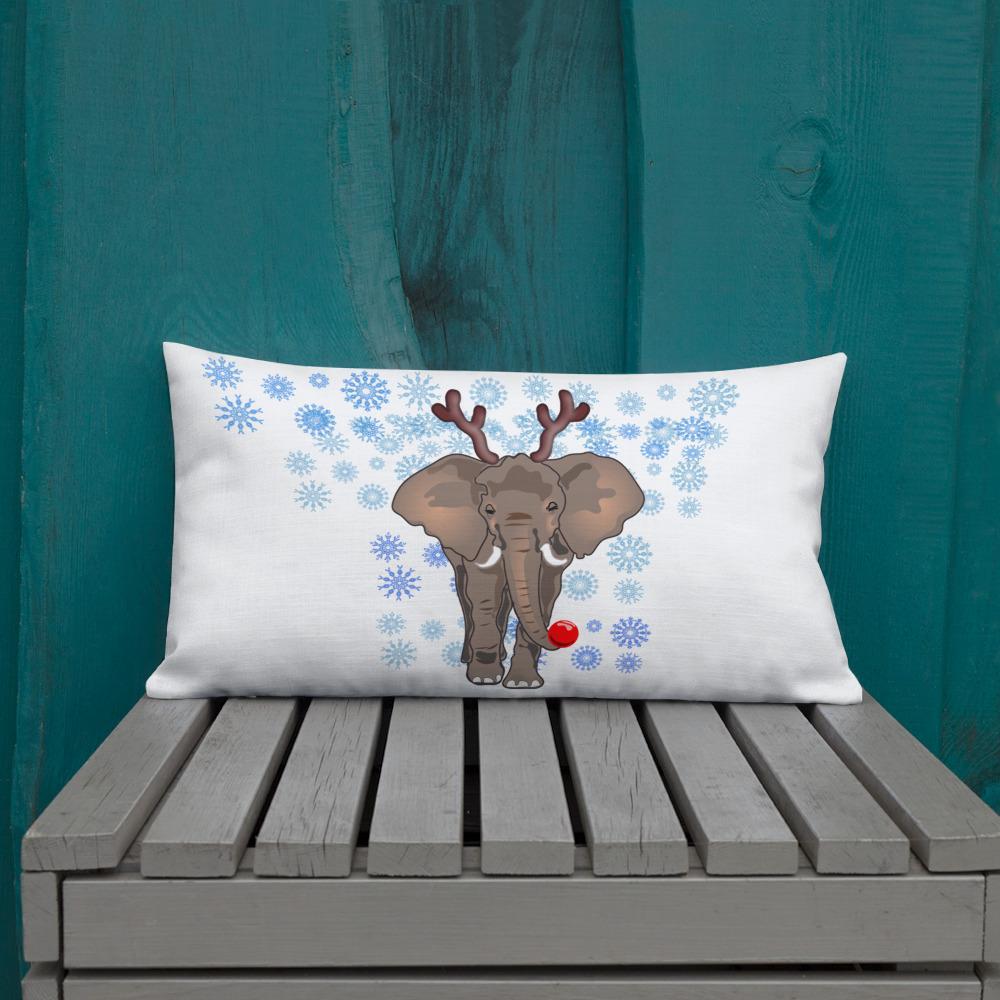 Premium Ele Rudolph Pillow - Elephant Footprints