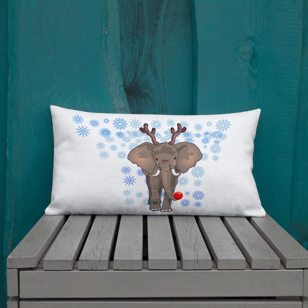 Premium Ele Rudolph Pillow - Elephant Footprints
