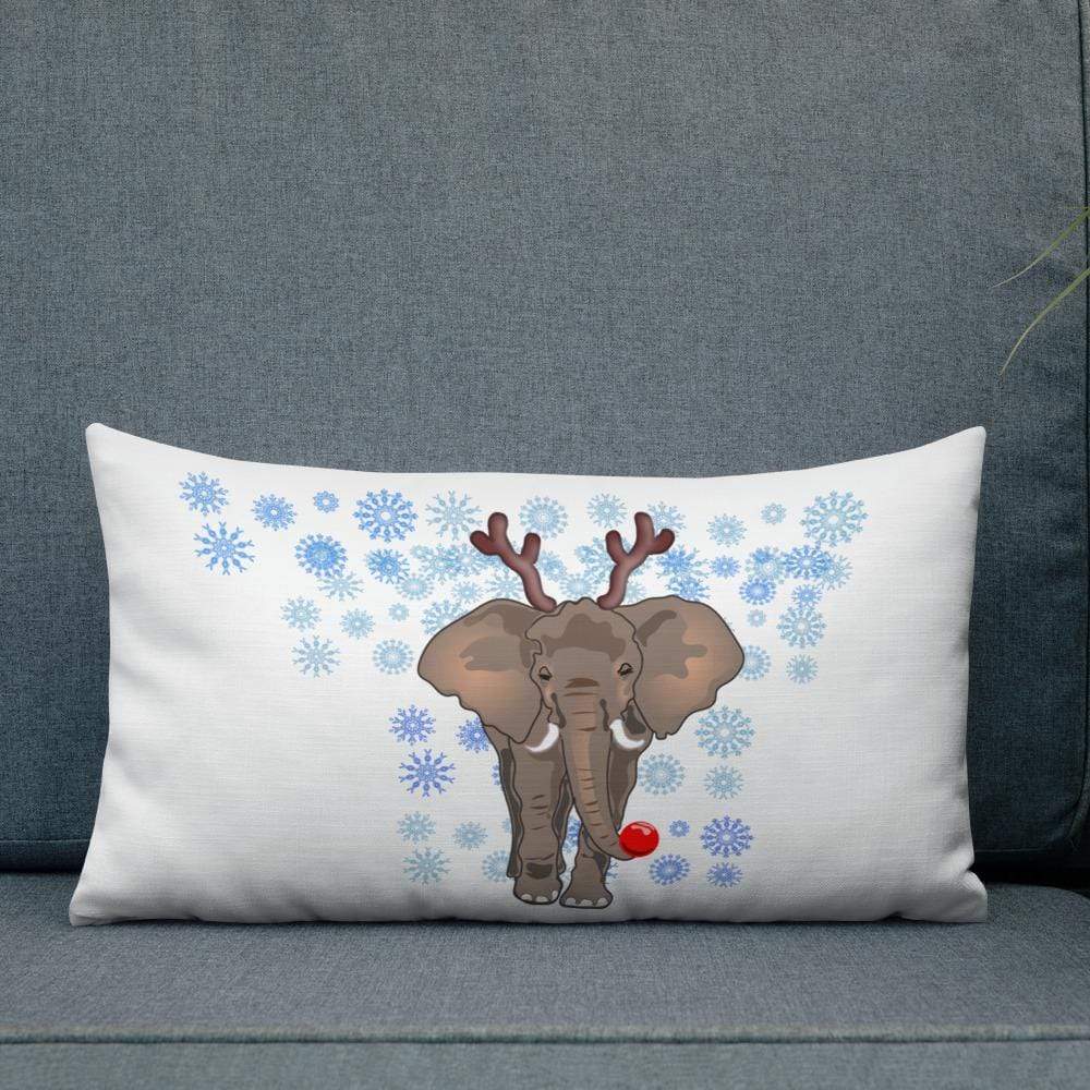 Premium Ele Rudolph Pillow - Elephant Footprints
