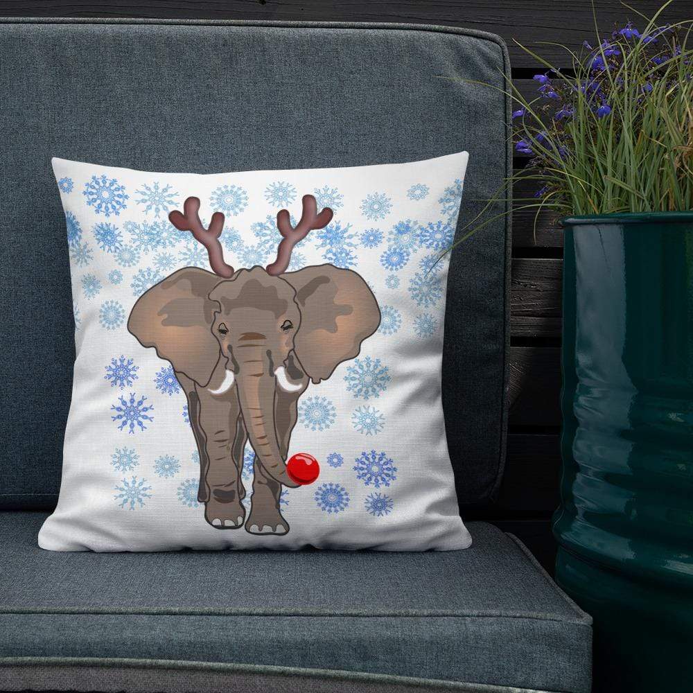 Premium Ele Rudolph Pillow - Elephant Footprints