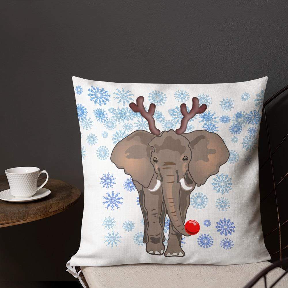Premium Ele Rudolph Pillow - Elephant Footprints