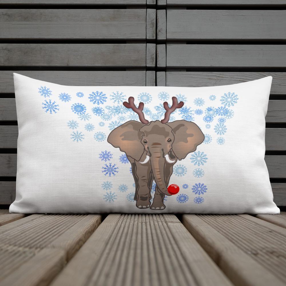 Premium Ele Rudolph Pillow - Elephant Footprints