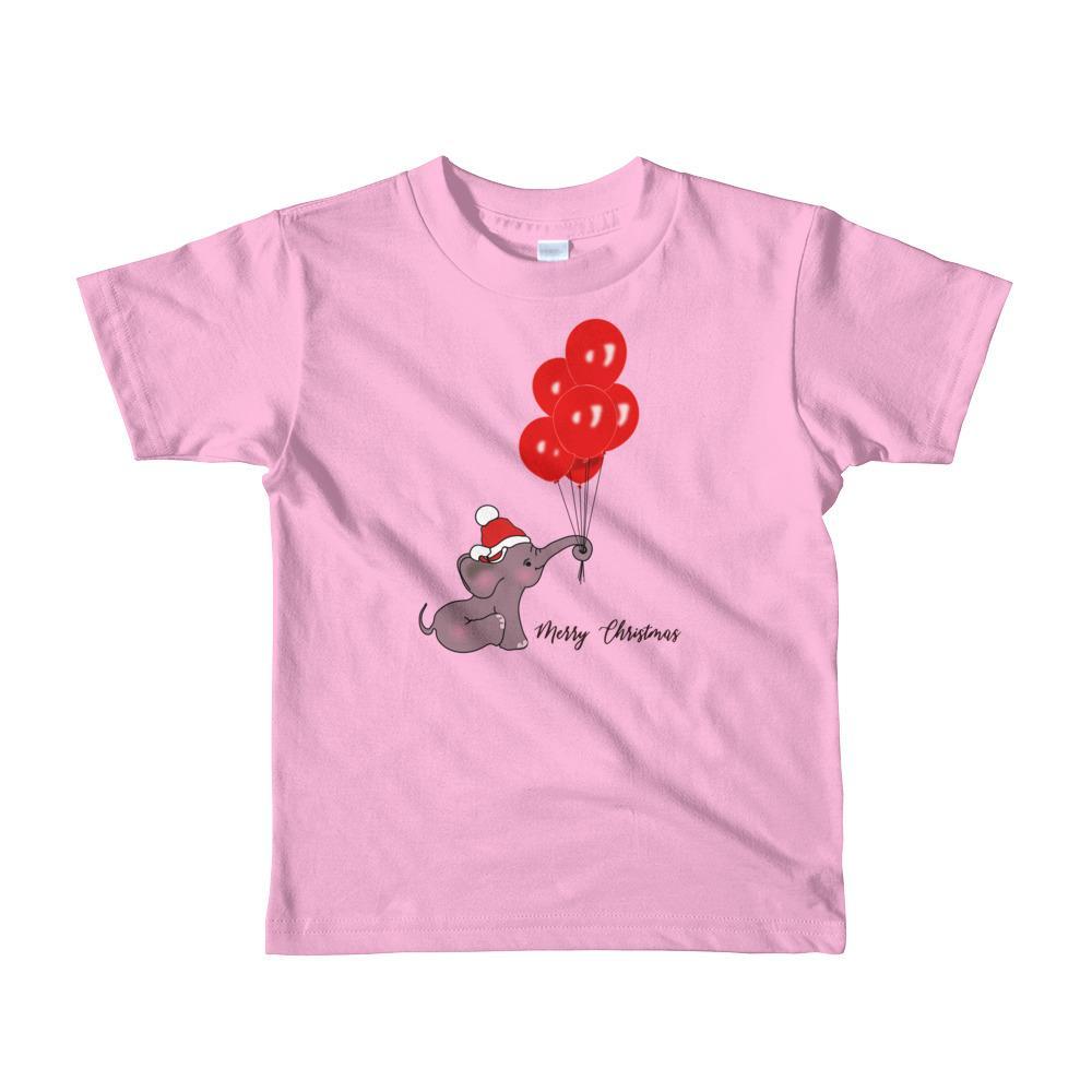 Short Sleeve Kid's Ellie Balloon Tee - Elephant Footprints