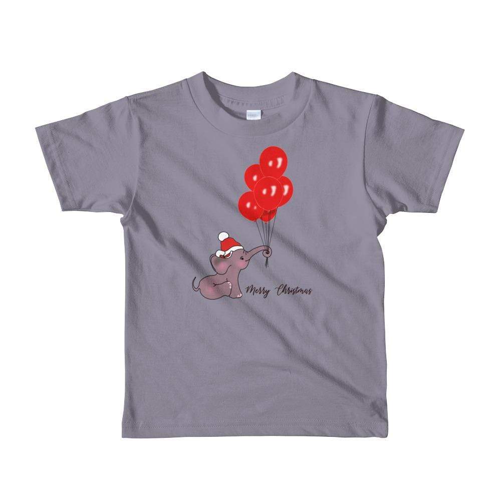 Short Sleeve Kid's Ellie Balloon Tee - Elephant Footprints