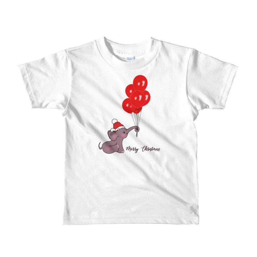 Short Sleeve Kid's Ellie Balloon Tee - Elephant Footprints