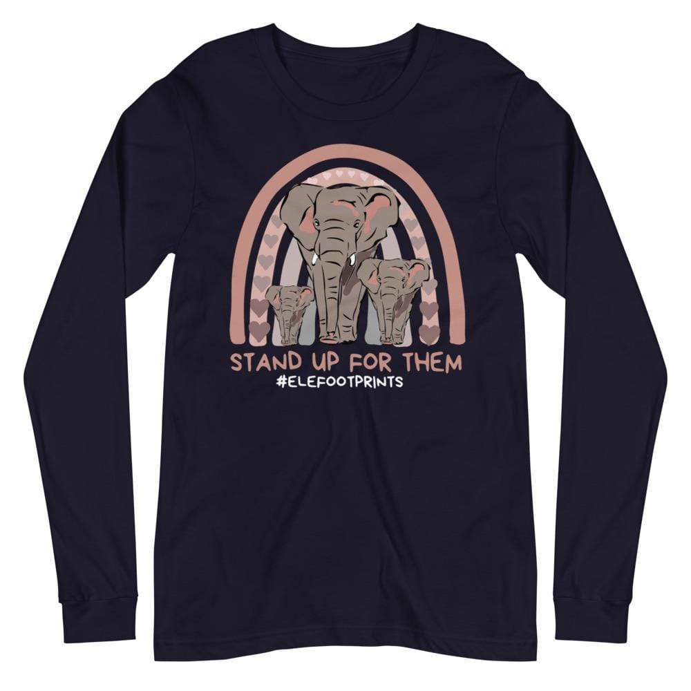 Stand up for Elephants Unisex Long Sleeve Tee