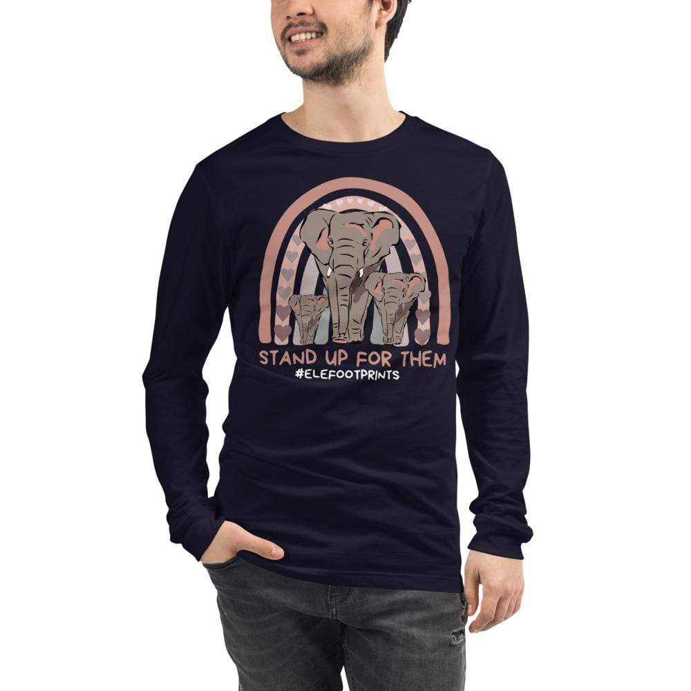 Stand up for Elephants Unisex Long Sleeve Tee
