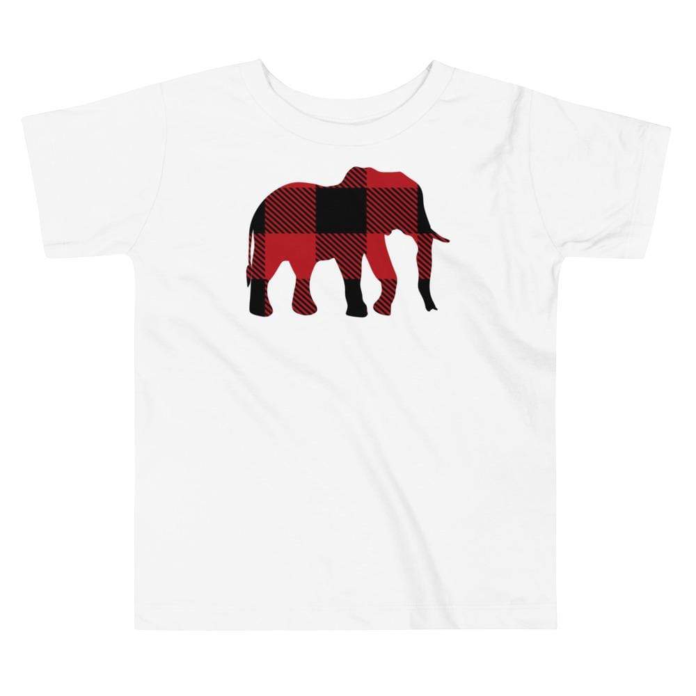 Toddler Short Sleeve Red Buffalo Tee - Elephant Footprints