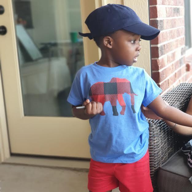 Toddler Short Sleeve Red Buffalo Tee
