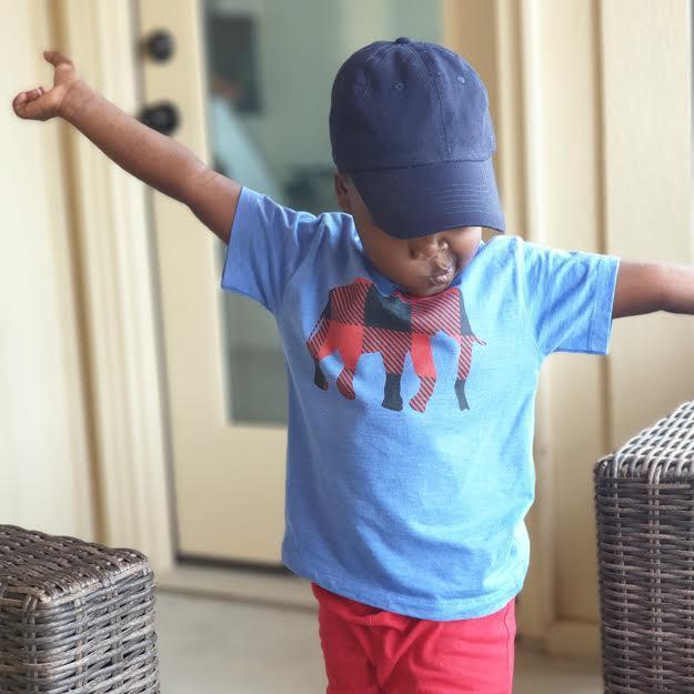 Toddler Short Sleeve Red Buffalo Tee