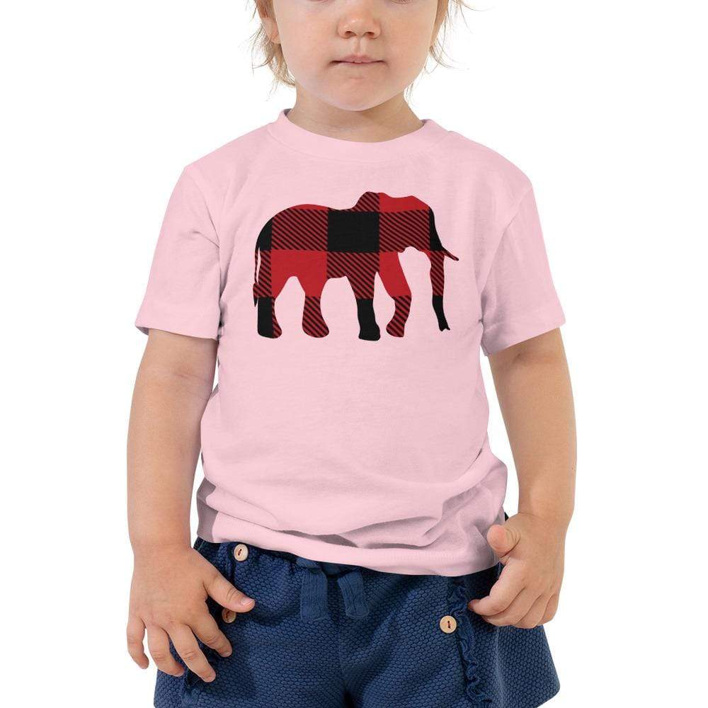 Toddler Short Sleeve Red Buffalo Tee - Elephant Footprints