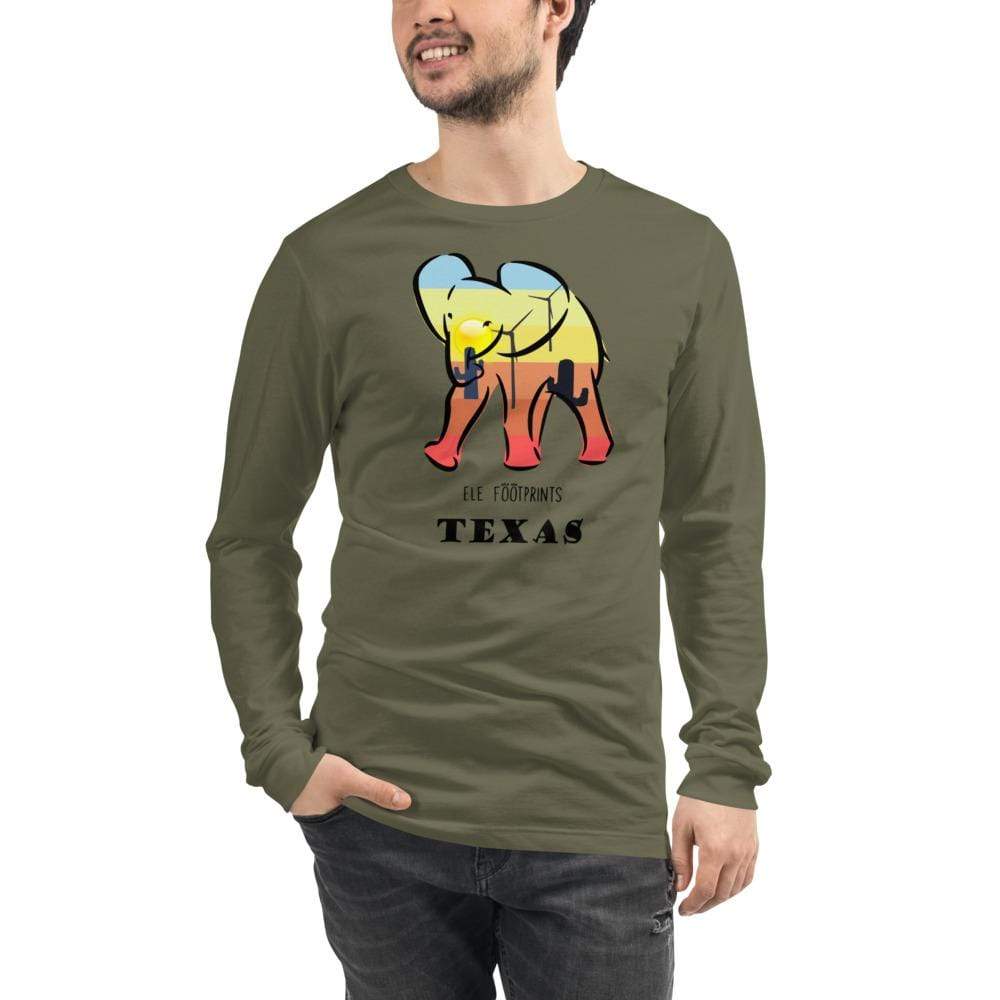 Unisex Long Sleeve Texas Elephant Tee