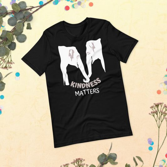 Kindness Matters Elephant Short-Sleeve Unisex T-Shirt
