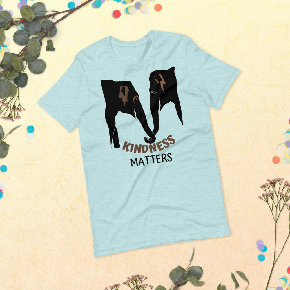Kindness Matters Elephant Short-Sleeve Unisex T-Shirt