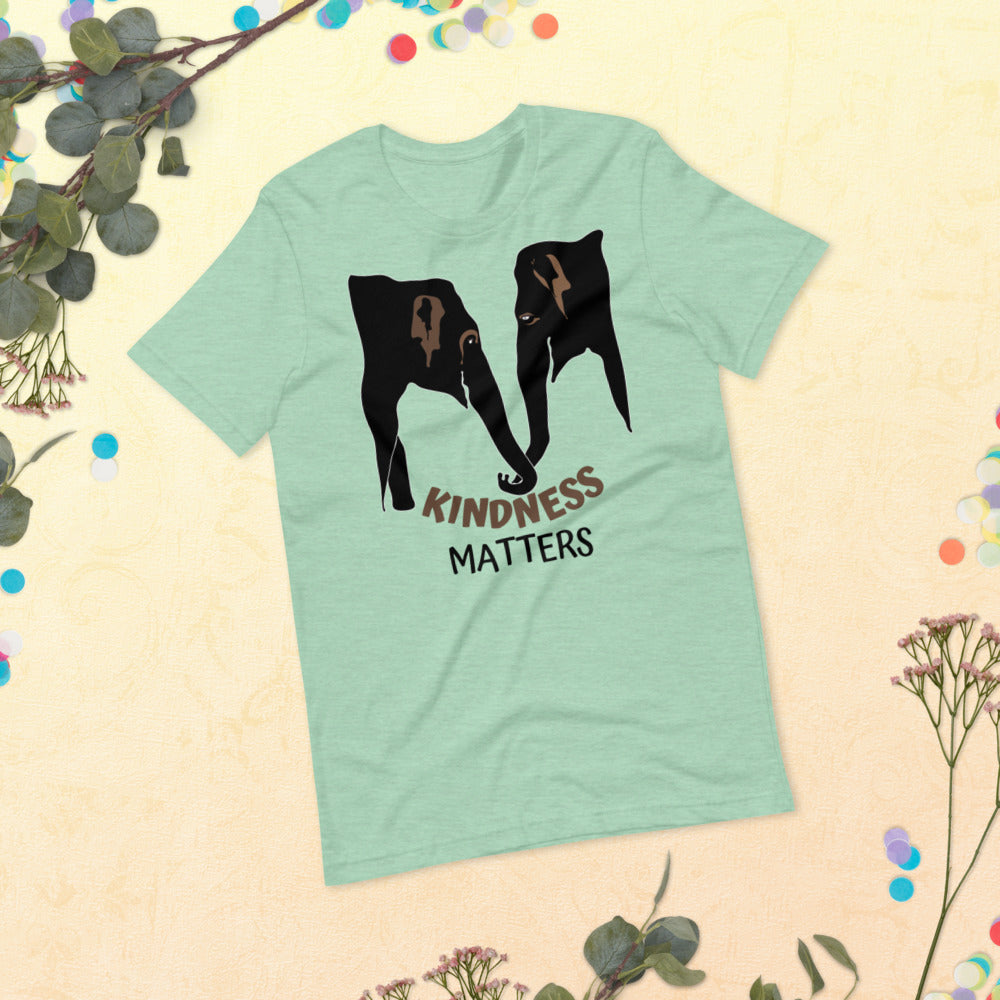 Kindness Matters Elephant Short-Sleeve Unisex T-Shirt
