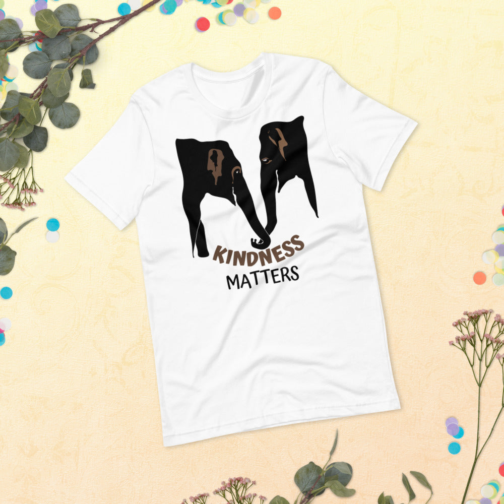 Kindness Matters Elephant Short-Sleeve Unisex T-Shirt
