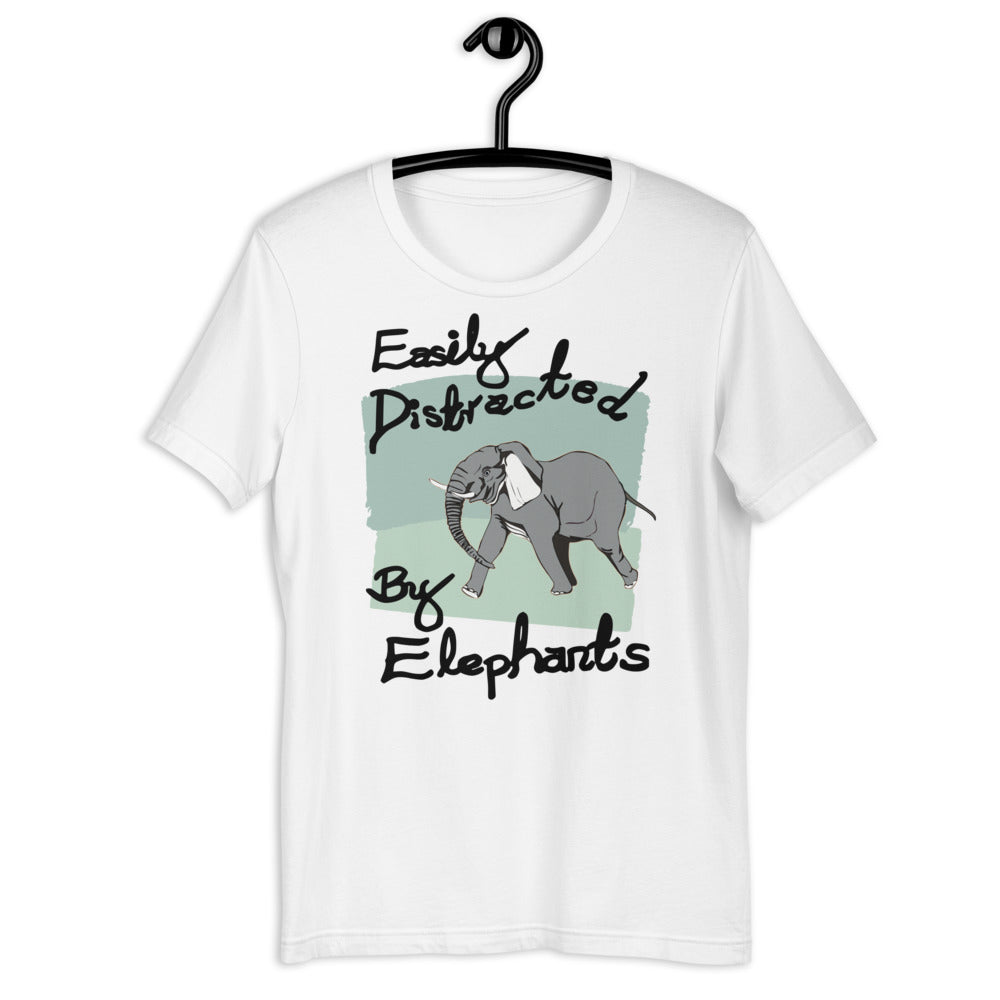Easily Distracted by Elephants Short-Sleeve Unisex T-shirt
