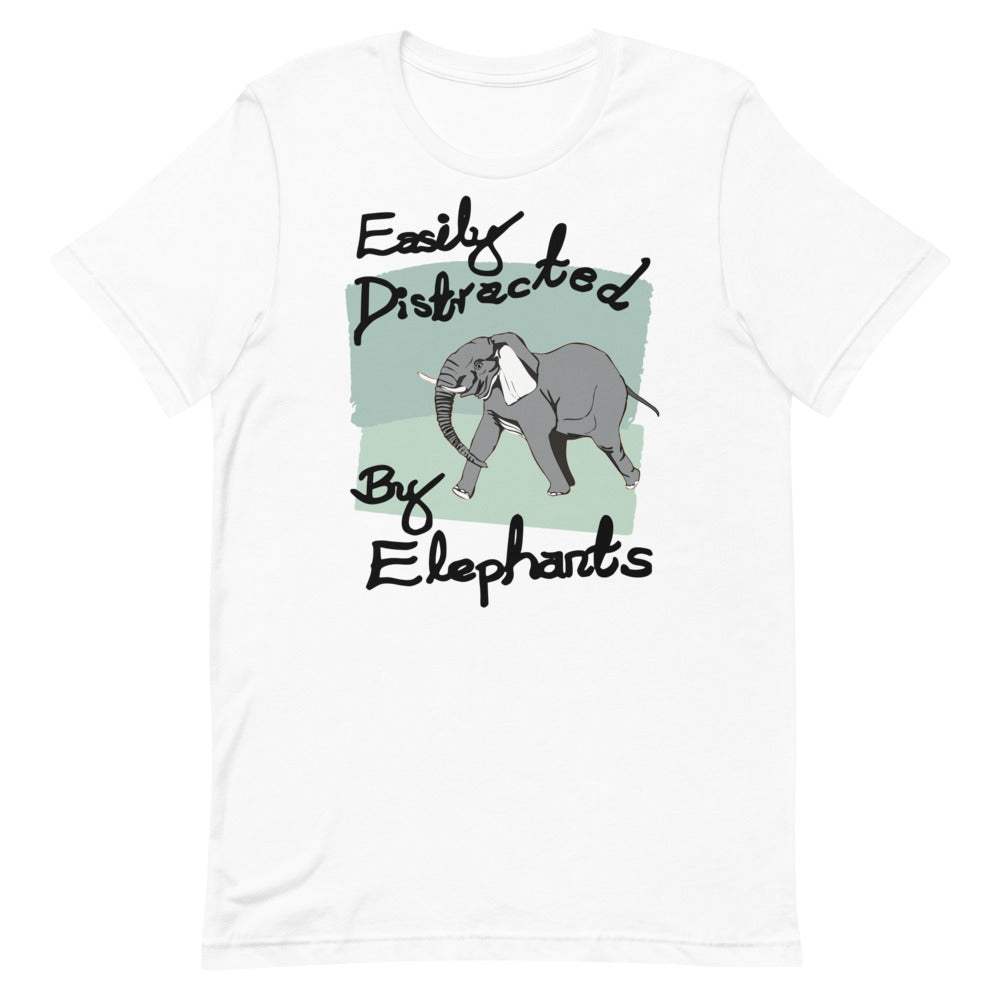 Easily Distracted by Elephants Short-Sleeve Unisex T-shirt