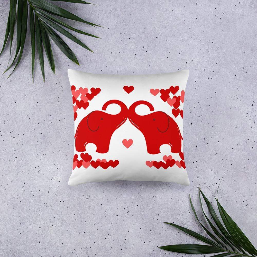 Valentine Elephant Pillow