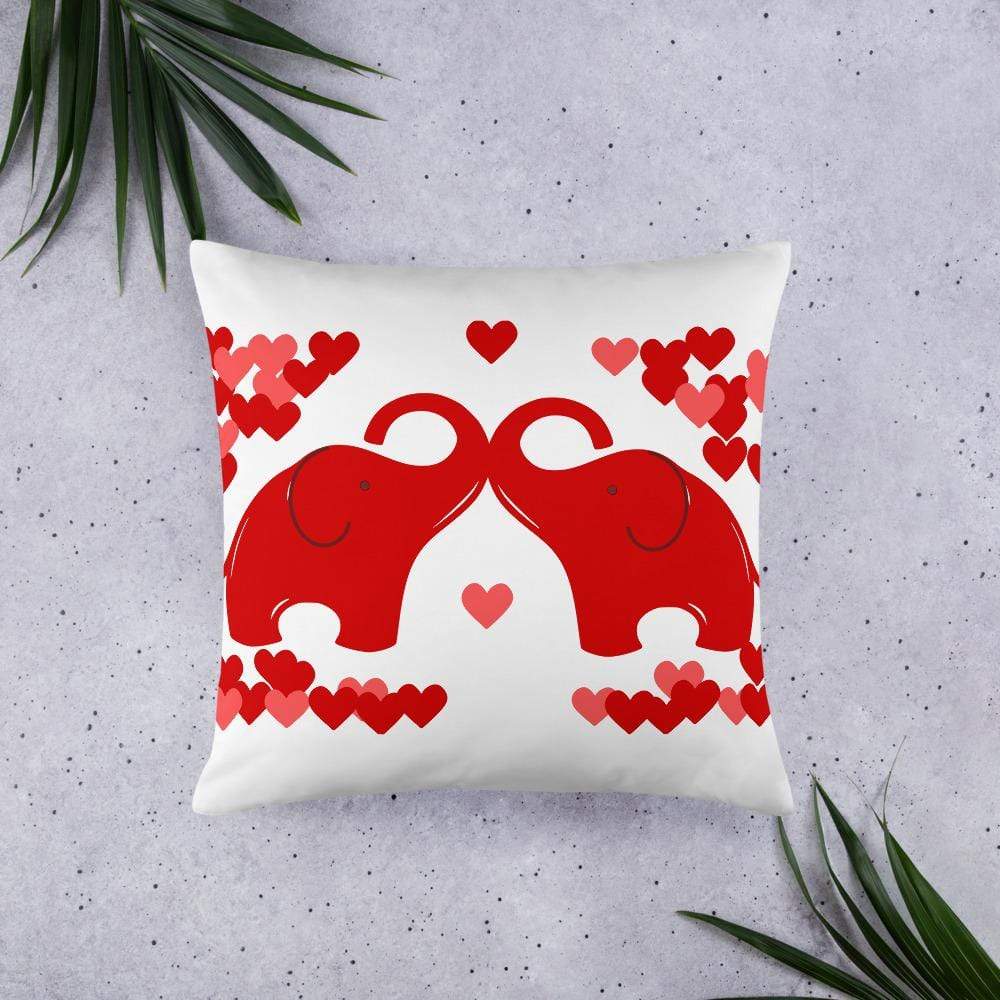 Valentine Elephant Pillow