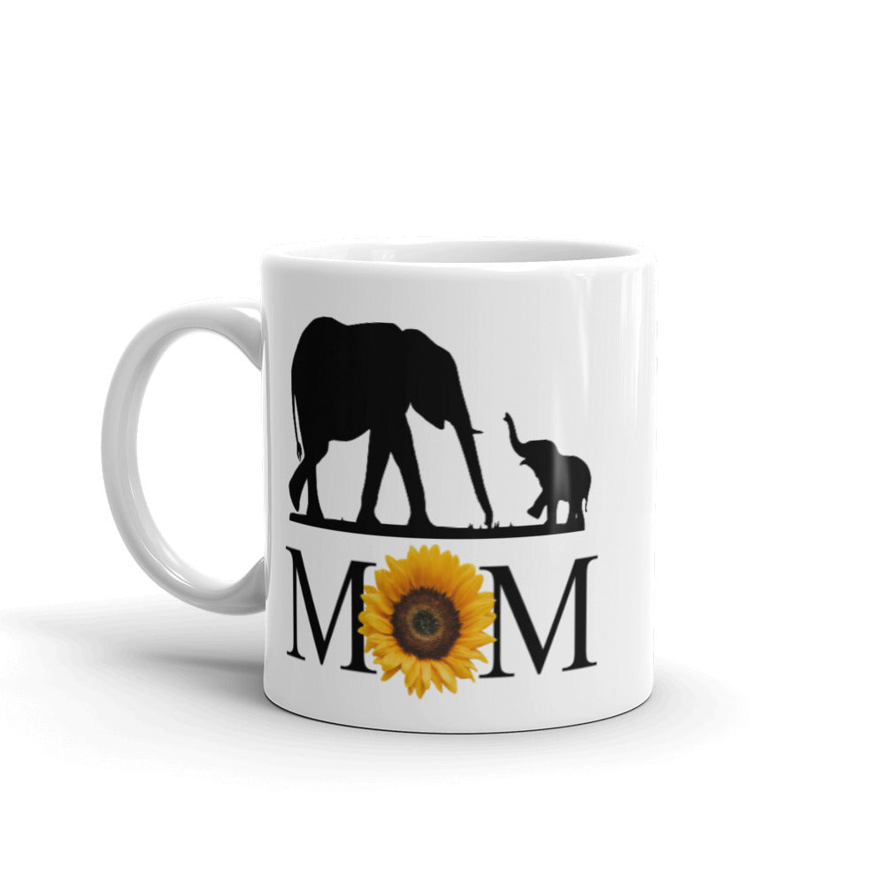 Sunflower and Elephants Mother's Day Mug