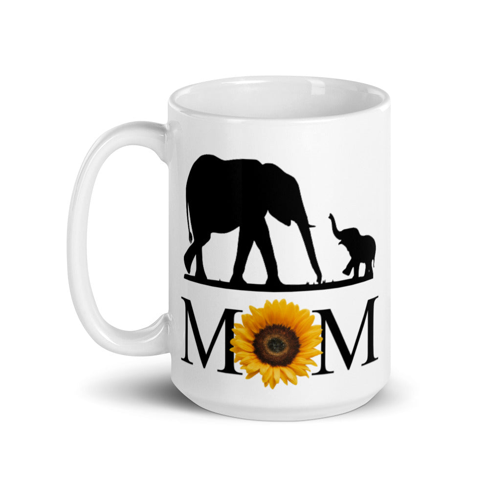 Sunflower and Elephants Mother's Day Mug