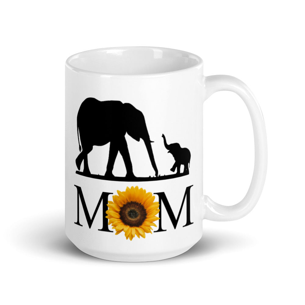 Sunflower and Elephants Mother's Day Mug
