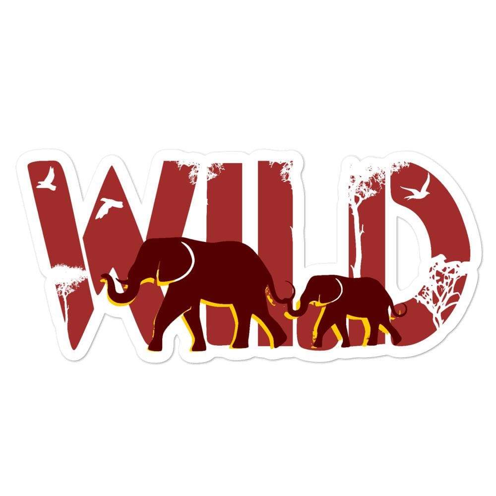 Wild Elephant Bubble-free stickers