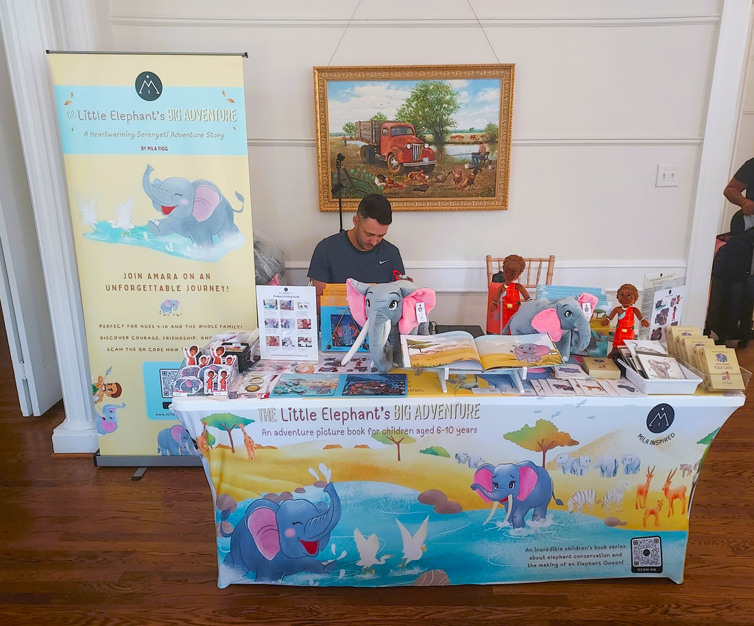 Mila Inspired Author Event at the Turner House.  The Little Elephant's Big Adventure Children's Picture Book