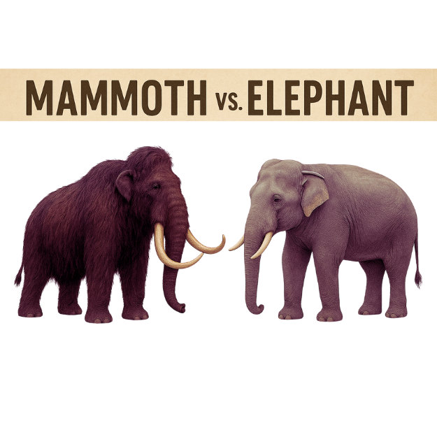 Elephant vs. Mammoth -What’s the difference between a woolly mammoth and an elephant? 