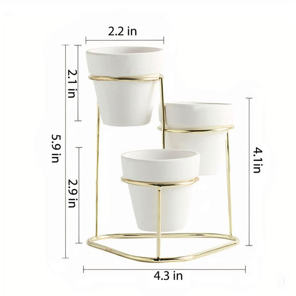 3 in 1  Pottery Planter (Plants not included)