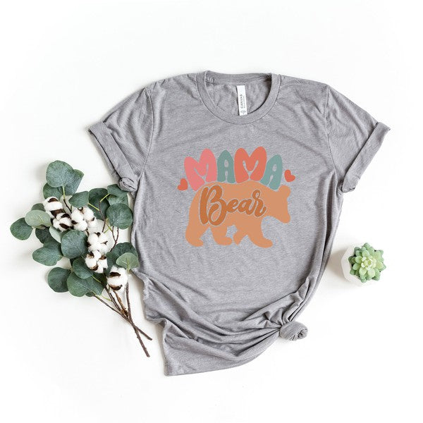 Mama Bear Colorful Short Sleeve Graphic Tee