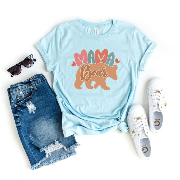 Mama Bear Colorful Short Sleeve Graphic Tee