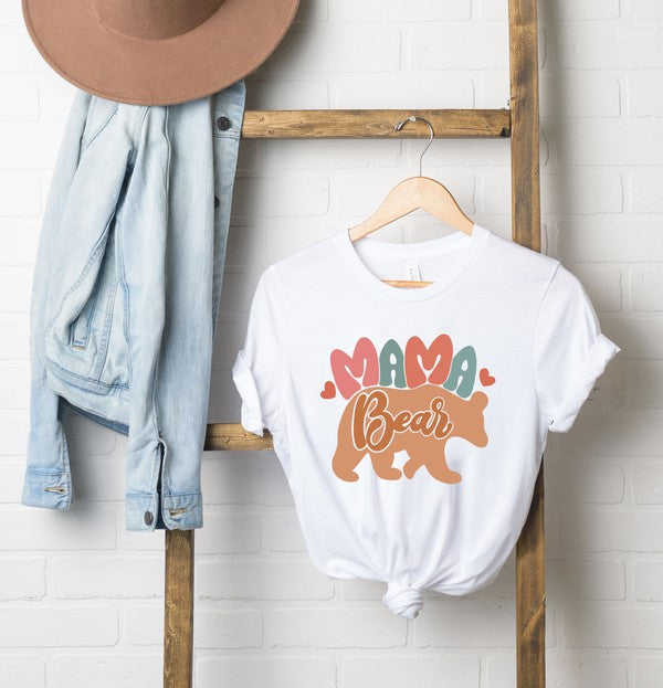 Mama Bear Colorful Short Sleeve Graphic Tee