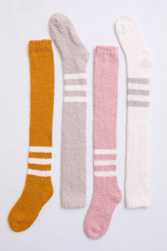 Cozy Knee-High Boucle Socks