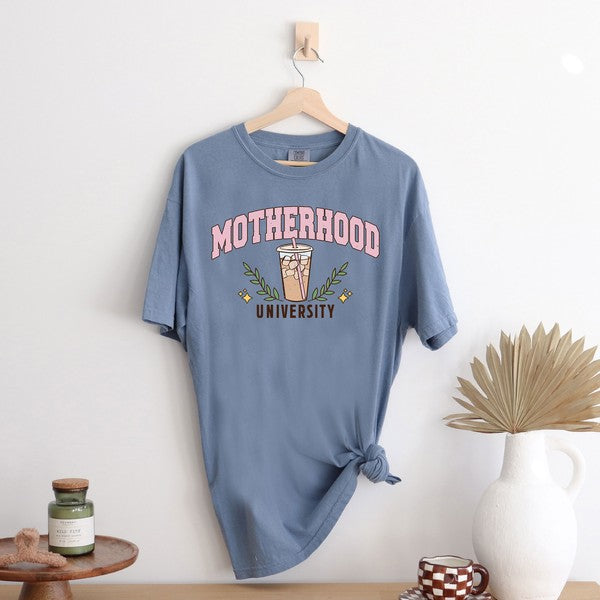 Motherhood University Drink Garment Dyed Tee
