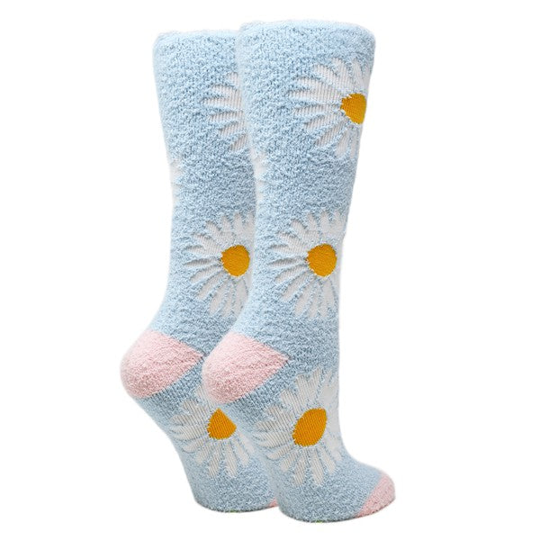 Daisy - Women's fuzzy crew socks