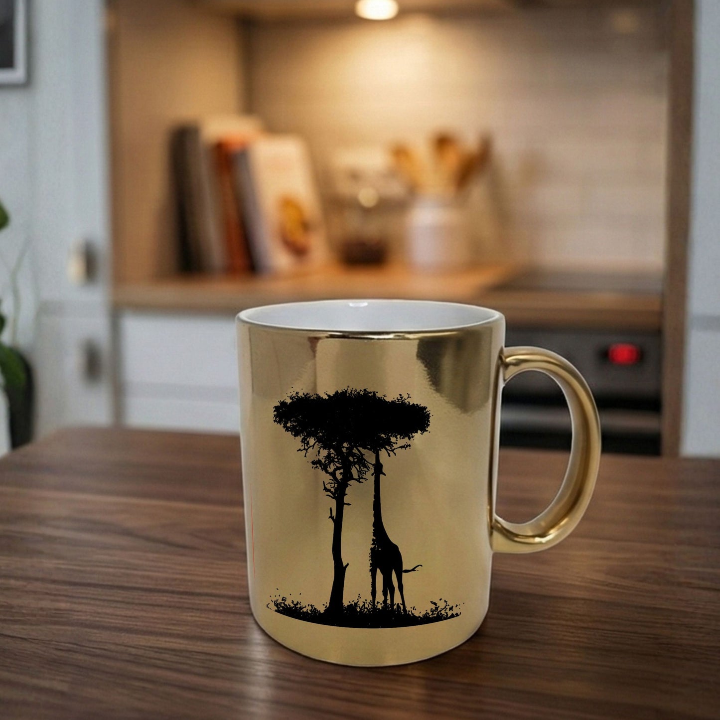 Gorgeous Twiga the Giraffe Chrome Gold Mug 11oz