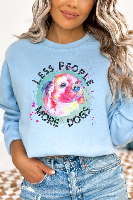 Less People More Dogs Animal Sweatshirt