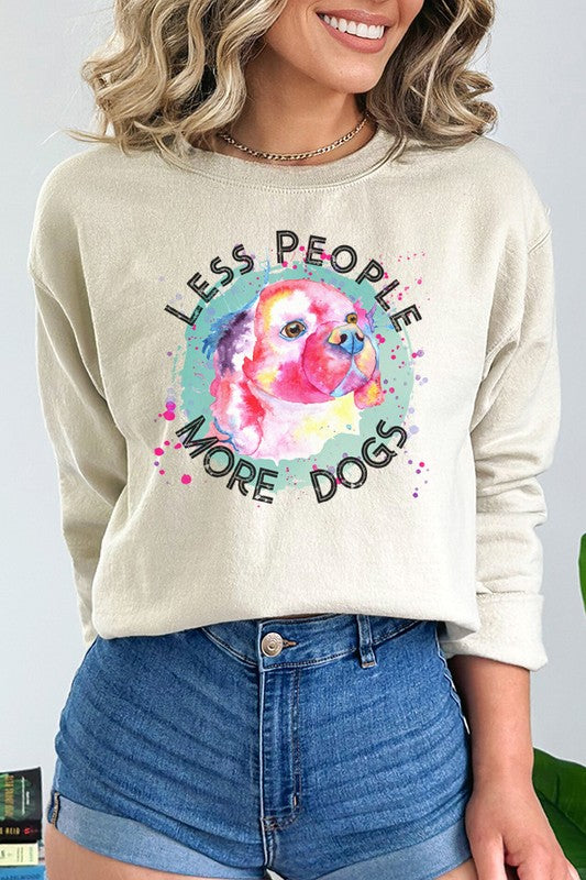 Less People More Dogs Animal Sweatshirt