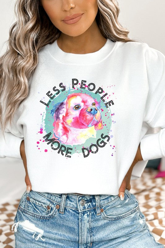 Less People More Dogs Animal Sweatshirt