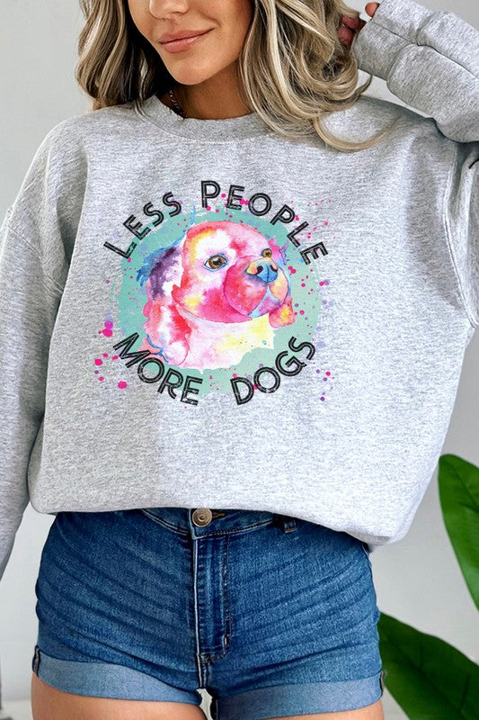 Less People More Dogs Animal Sweatshirt