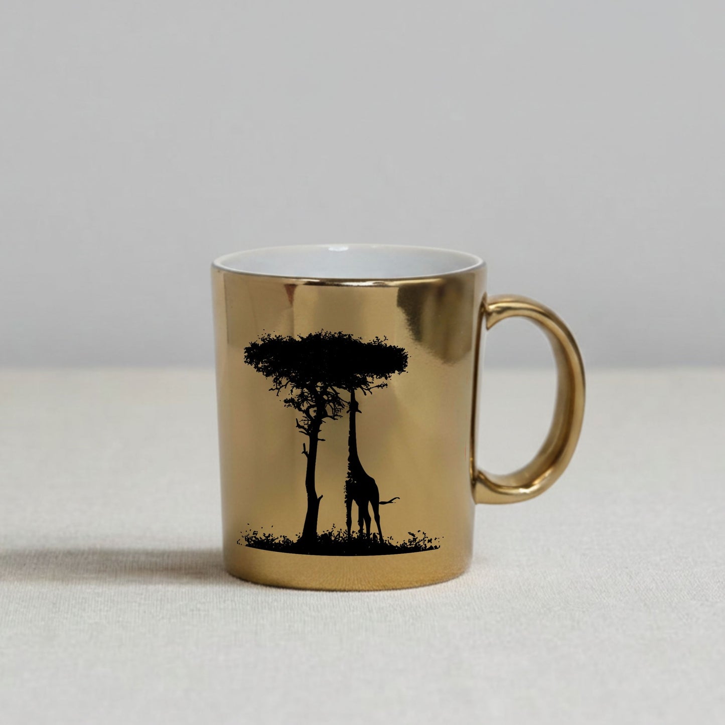 Gorgeous Twiga the Giraffe Chrome Gold Mug 11oz