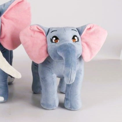 Cuddly Plush Gray Elephant Toy of Amara - 13 inches