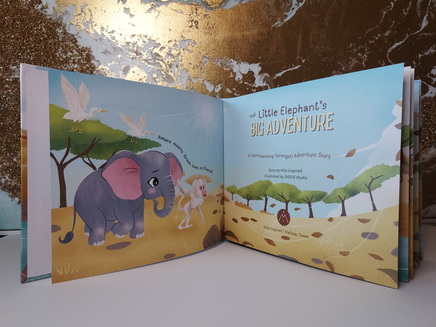 Children's Safari Adventure Picture Book | The Little Elephant's Big Adventure | Hardcover | Amara the Elephant