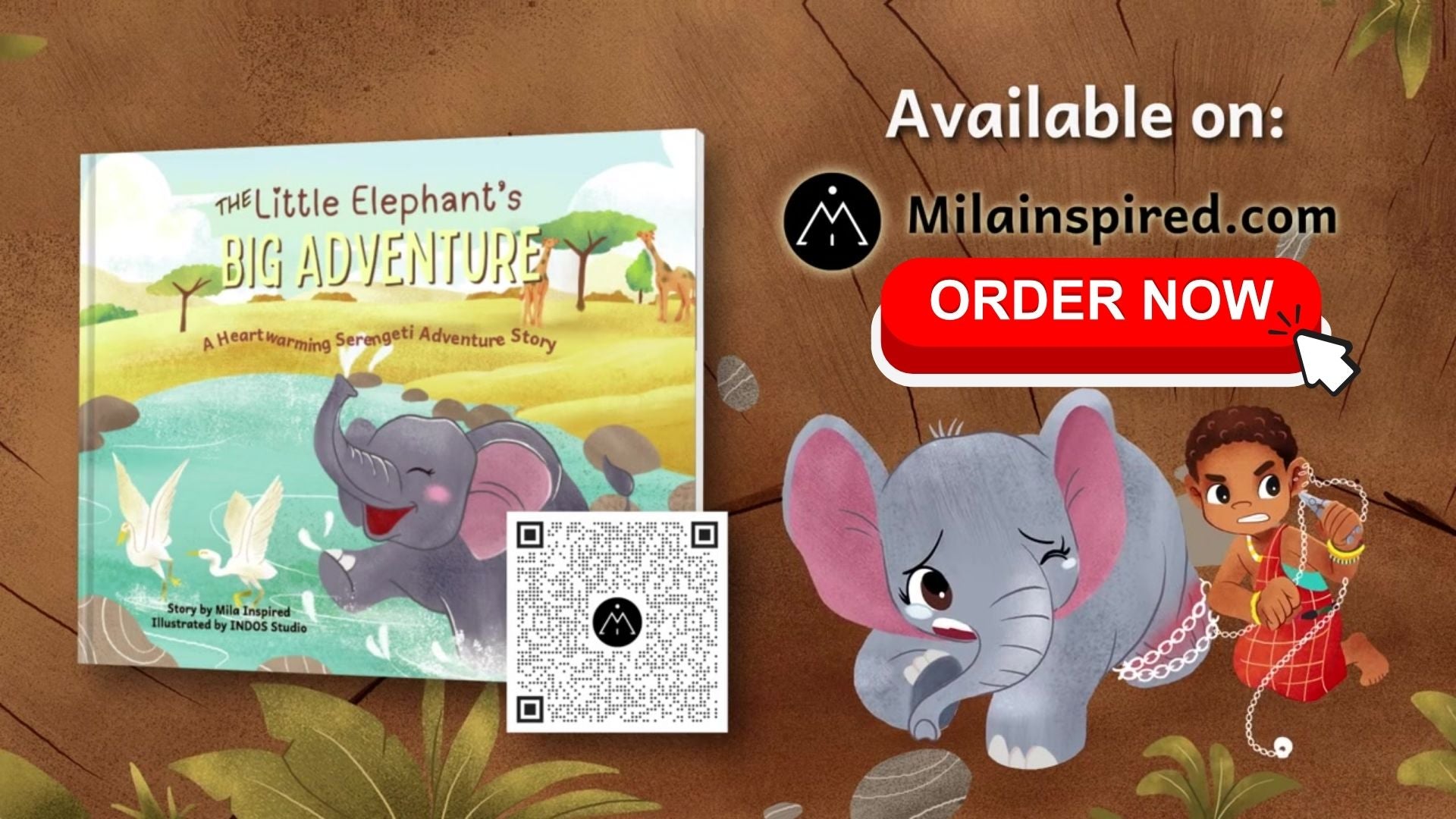 Load video: The Little Elephant&#39;s Big Adventure Book