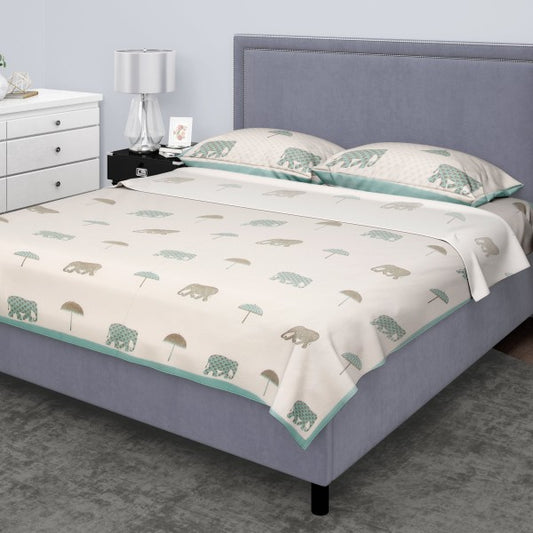Elephant & Umbrella Opulence Bedspread