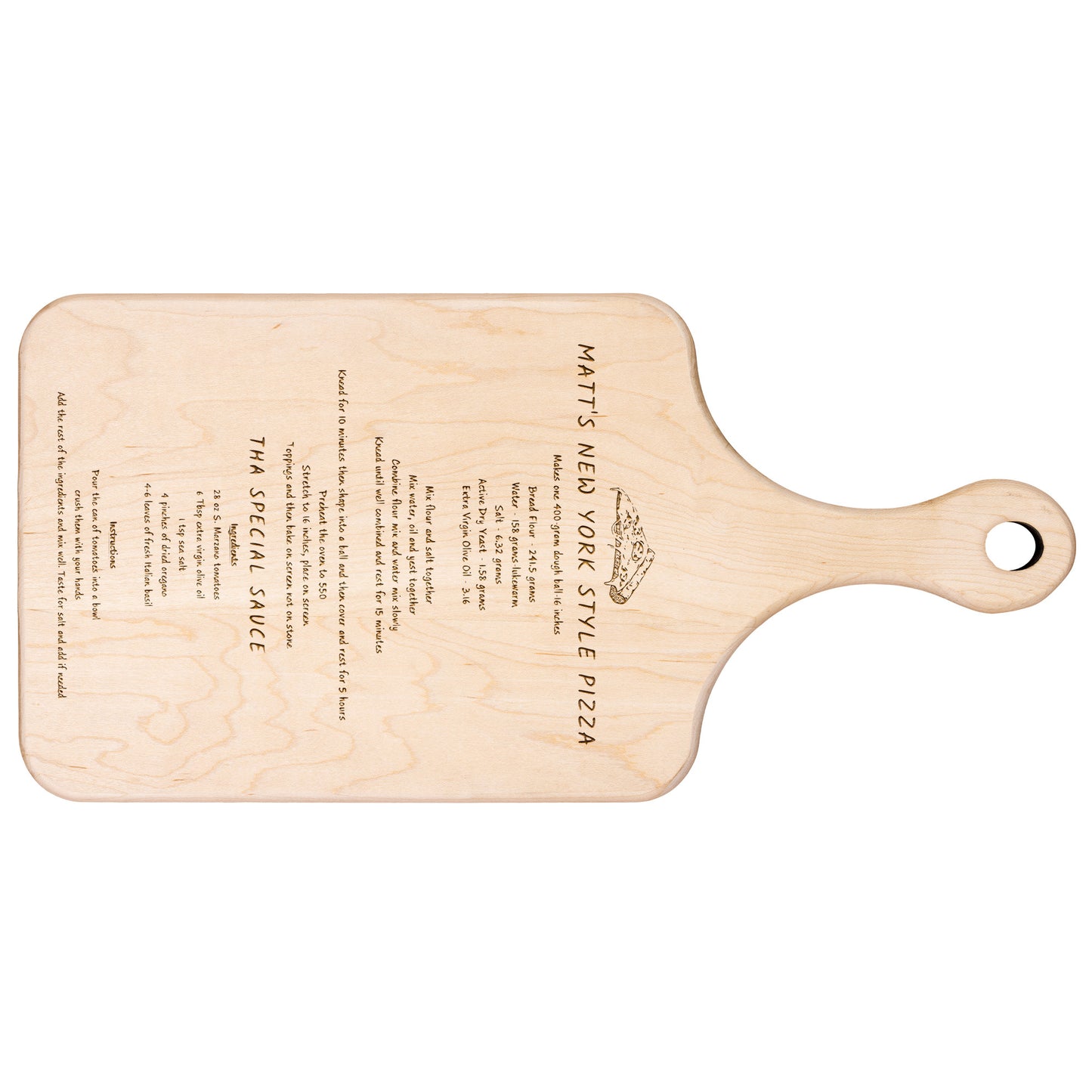 Personalized Hardwood Recipe Boards: Elevate Your Culinary Journey with Custom Walnut or Maple Paddle Cutting Boards