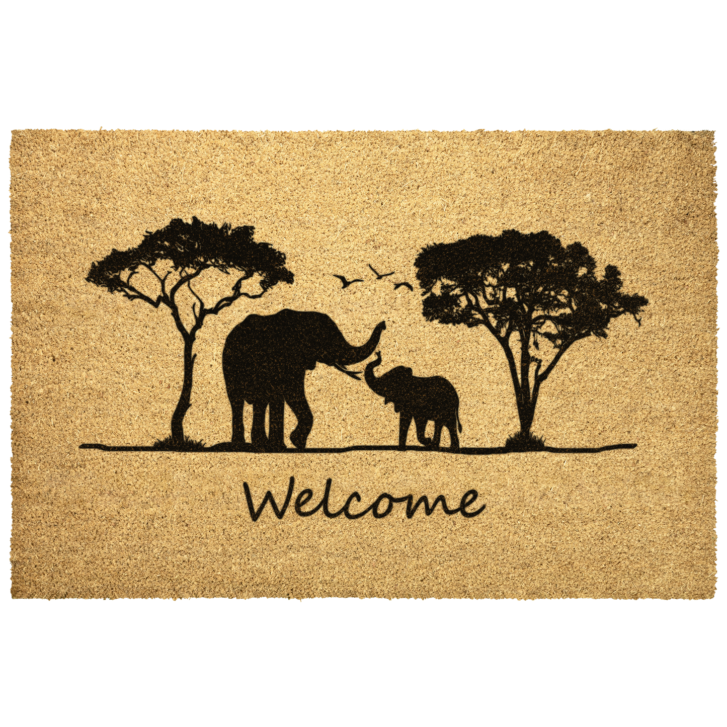 elephant doormat, welcome mat, safari decor, elephant gift