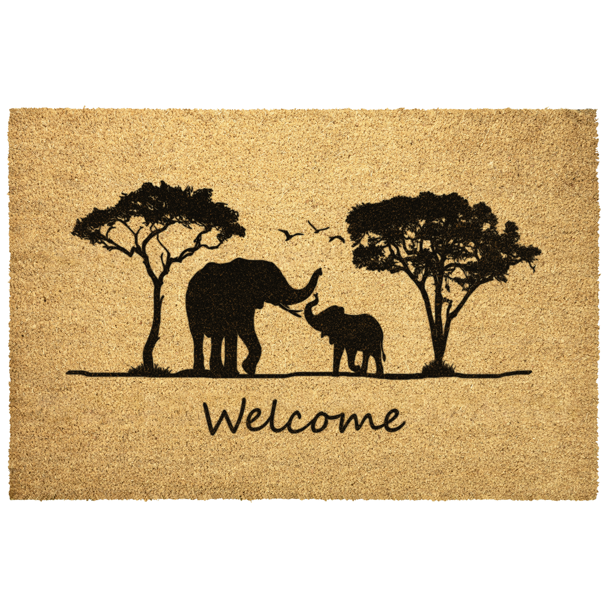elephant doormat, welcome mat, safari decor, elephant gift
